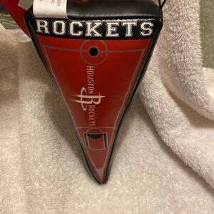 NBA HOUSTON ROCKETS PLUSH FLAG BANNER